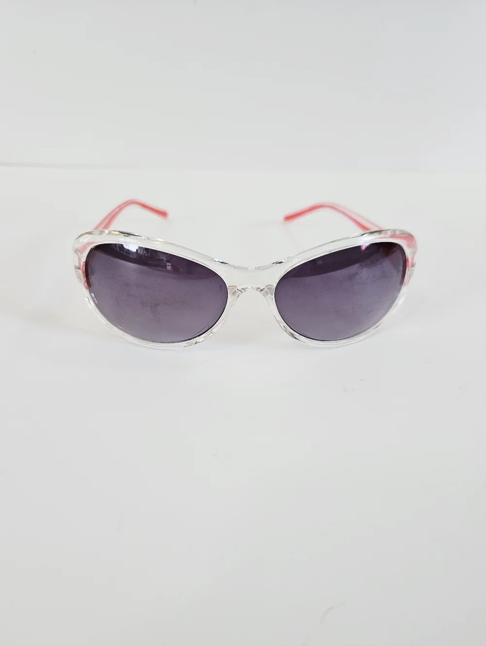 Vintage Dolce & Gabbana Wayfarer Red Large Gradient Frame Smoke Lens Sunglasses